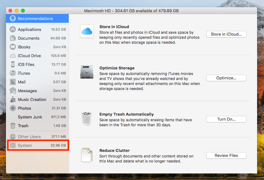 Clean up mac hard drive